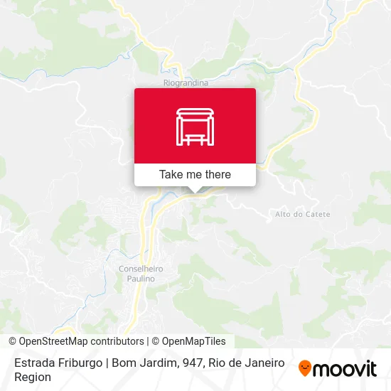Estrada Friburgo | Bom Jardim, 947 map