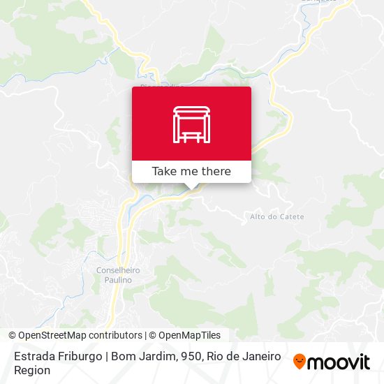 Estrada Friburgo | Bom Jardim, 950 map