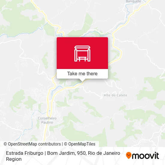 Estrada Friburgo | Bom Jardim, 950 map