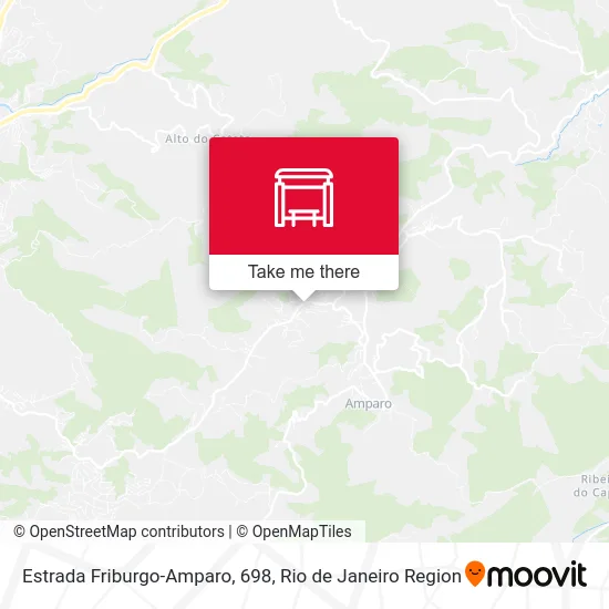 Estrada Friburgo-Amparo, 698 map