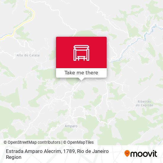 Estrada Amparo Alecrim, 1789 map