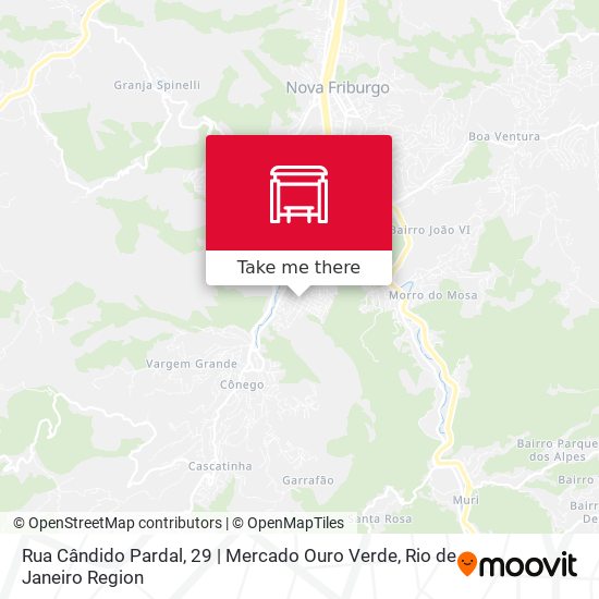 Mapa Rua Cândido Pardal, 29 | Mercado Ouro Verde