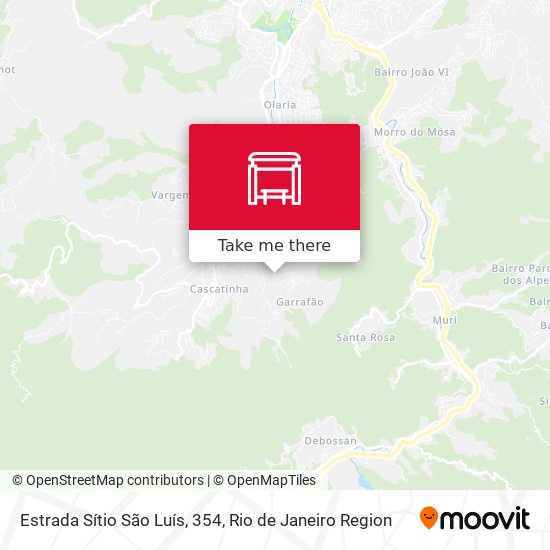 Estrada Sítio São Luís, 354 map