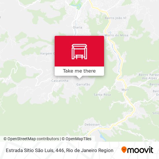 Estrada Sítio São Luís, 446 map