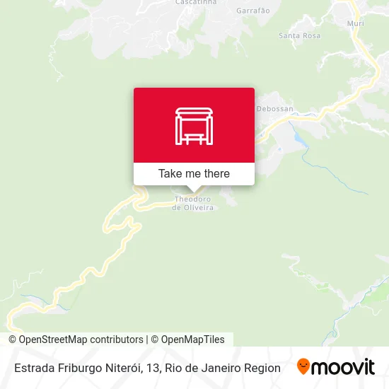 Estrada Friburgo Niterói, 13 map