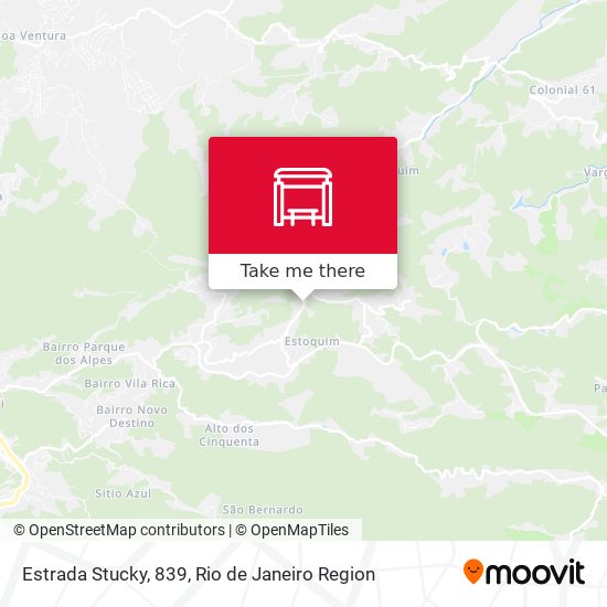 Estrada Stucky, 839 map