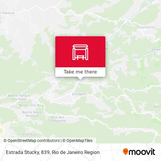 Estrada Stucky, 839 map