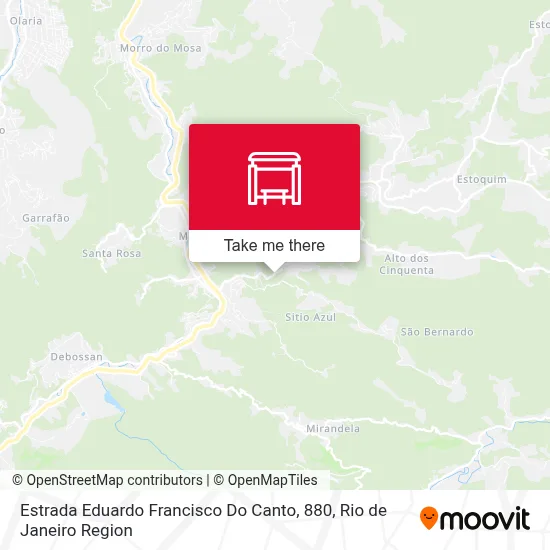 Estrada Eduardo Francisco Do Canto, 880 map