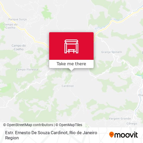 Estr. Ernesto De Souza Cardinot map