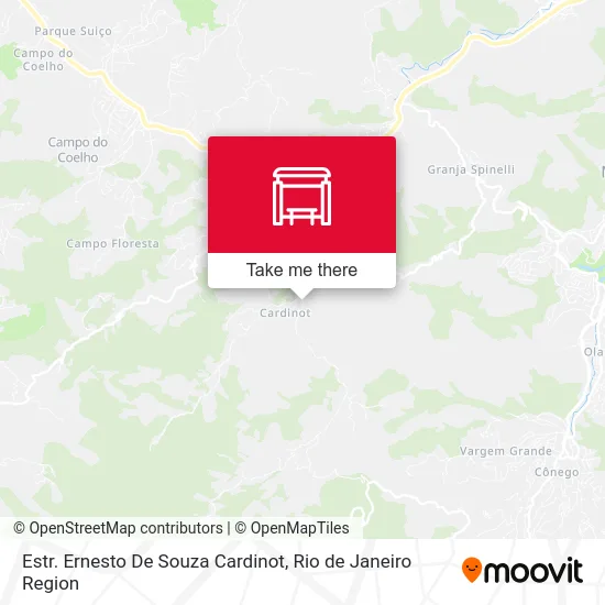 Estr. Ernesto De Souza Cardinot map