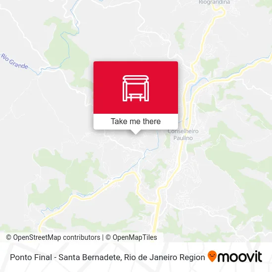 Ponto Final - Santa Bernadete map