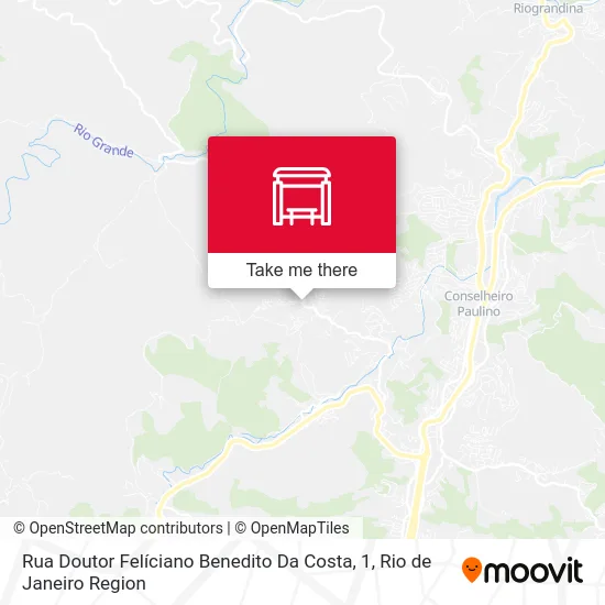 Rua Doutor Felíciano Benedito Da Costa, 1 map