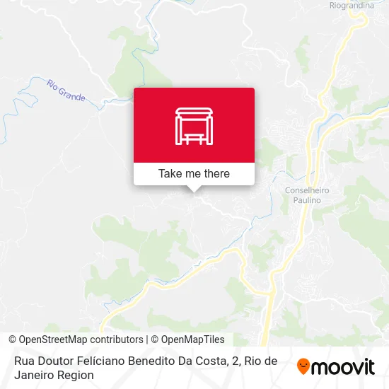 Rua Doutor Felíciano Benedito Da Costa, 2 map
