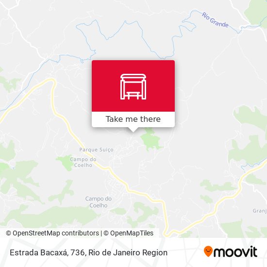 Estrada Bacaxá, 736 map
