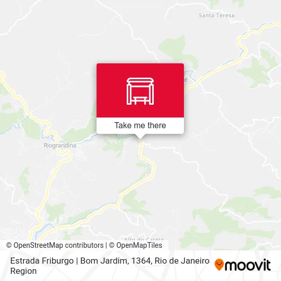 Estrada Friburgo | Bom Jardim, 1364 map