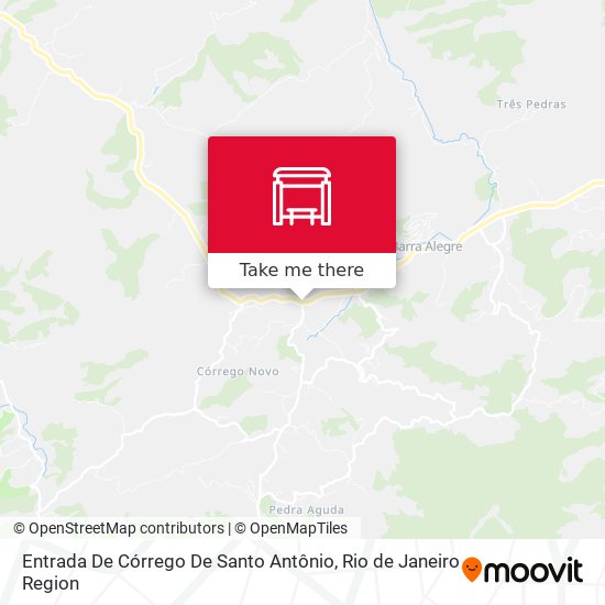 Entrada De Córrego De Santo Antônio map