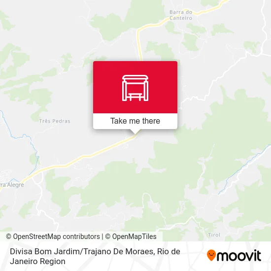 Divisa Bom Jardim / Trajano De Moraes map