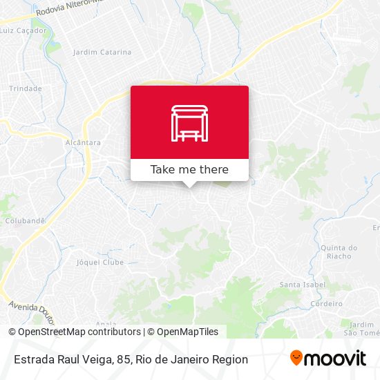 Estrada Raul Veiga, 85 map