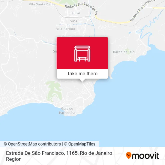 Estrada De São Francisco, 1165 map