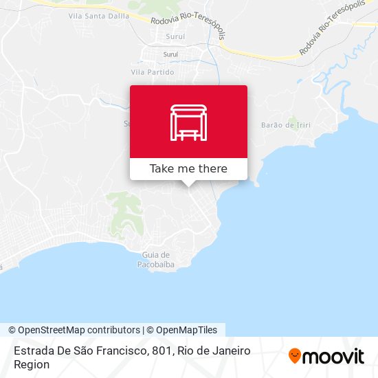 Estrada De São Francisco, 801 map