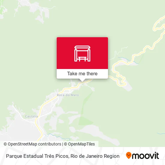 Parque Estadual Três Picos map