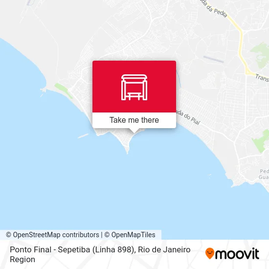 Ponto Final - Sepetiba (Linha 898) map