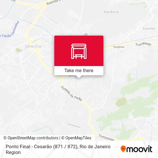 Ponto Final - Cesarão (871 / 872) map