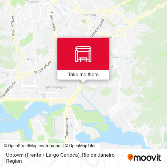 Uptown (Frente / Largo Carioca) map