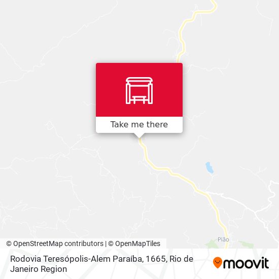 Rodovia Teresópolis-Alem Paraíba, 1665 map