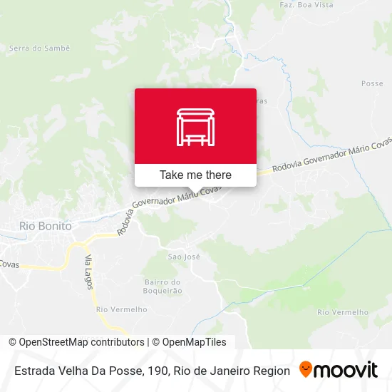 Estrada Velha Da Posse, 190 map