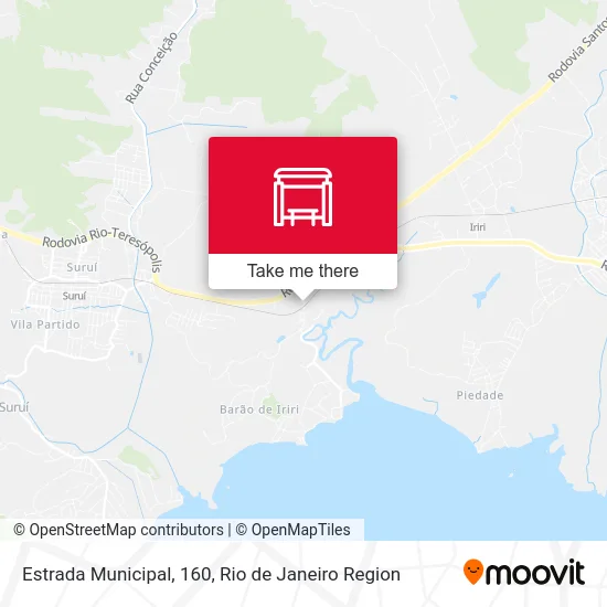 Estrada Municipal, 160 map