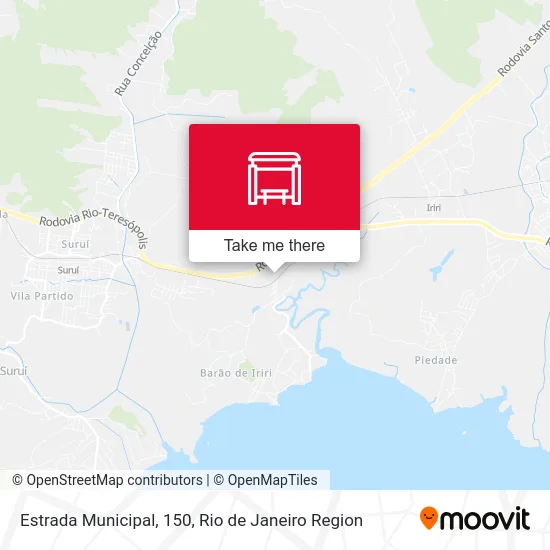 Estrada Municipal, 150 map