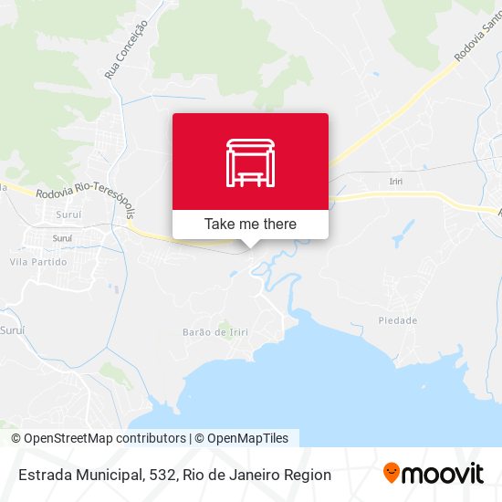 Estrada Municipal, 532 map