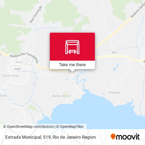 Estrada Municipal, 519 map