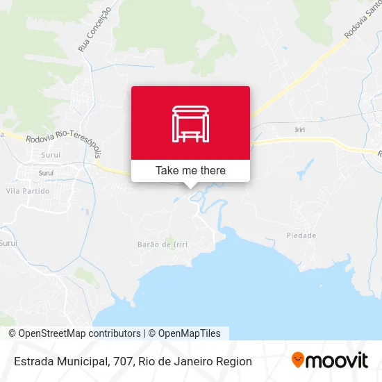 Estrada Municipal, 707 map