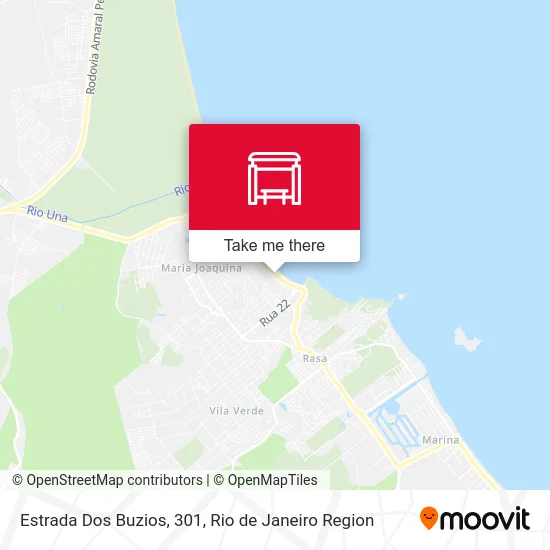 Estrada Dos Buzios, 301 map