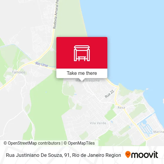 Rua Justiniano De Souza, 91 map