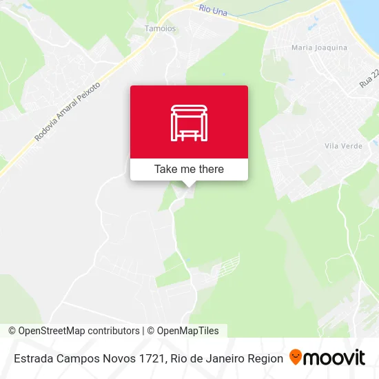 Estrada Campos Novos 1721 map