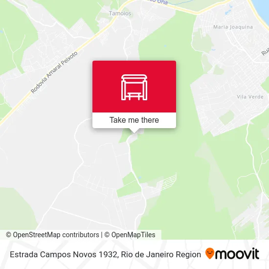 Estrada Campos Novos 1932 map