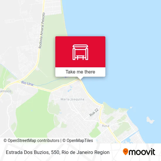 Estrada Dos Buzios, 550 map