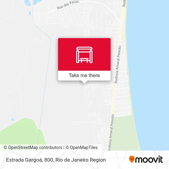 Estrada Gargoá, 800 map