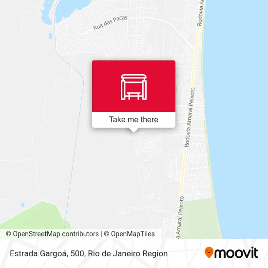 Estrada Gargoá, 500 map