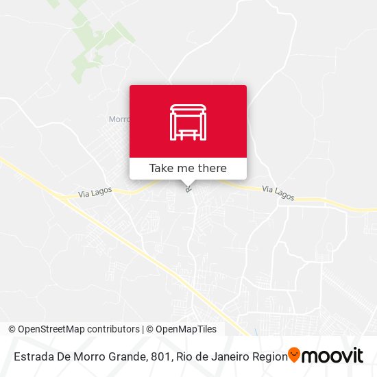 Estrada De Morro Grande, 801 map