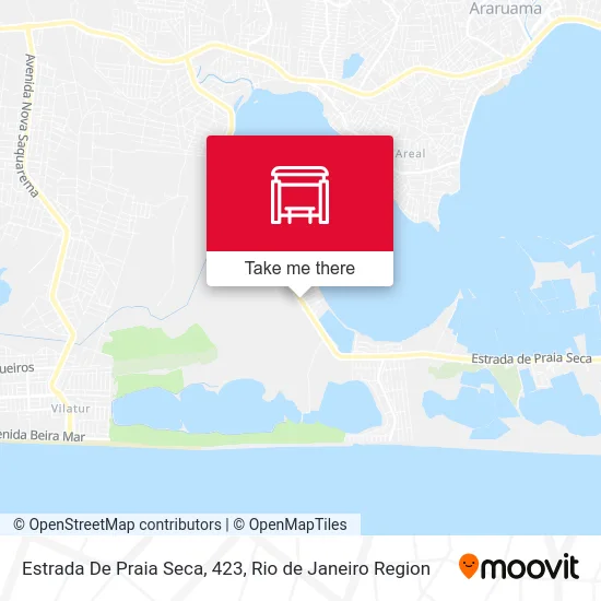 Estrada De Praia Seca, 423 map