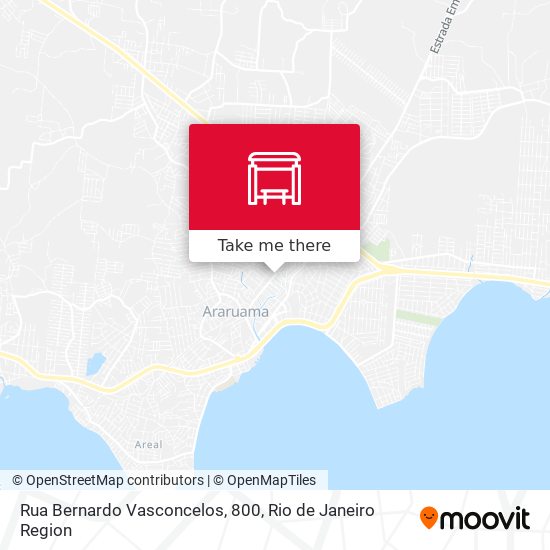 Mapa Rua Bernardo Vasconcelos, 800