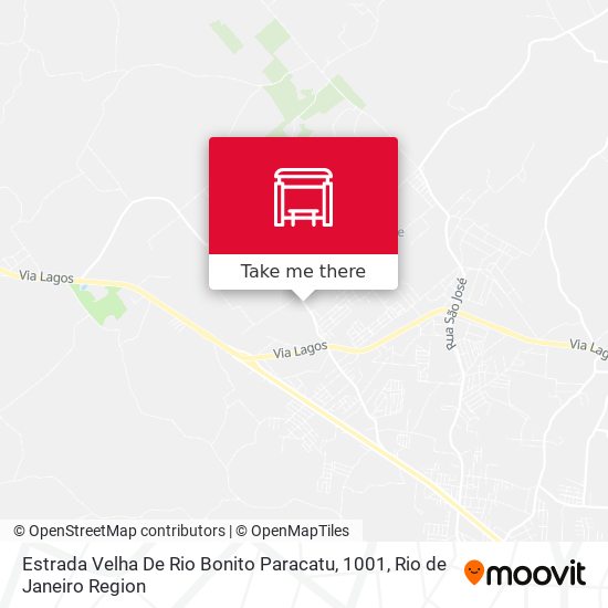 Mapa Estrada Velha De Rio Bonito Paracatu, 1001