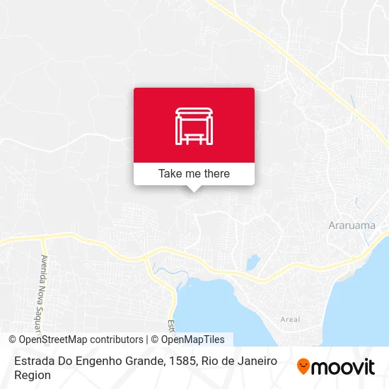 Estrada Do Engenho Grande, 1585 map