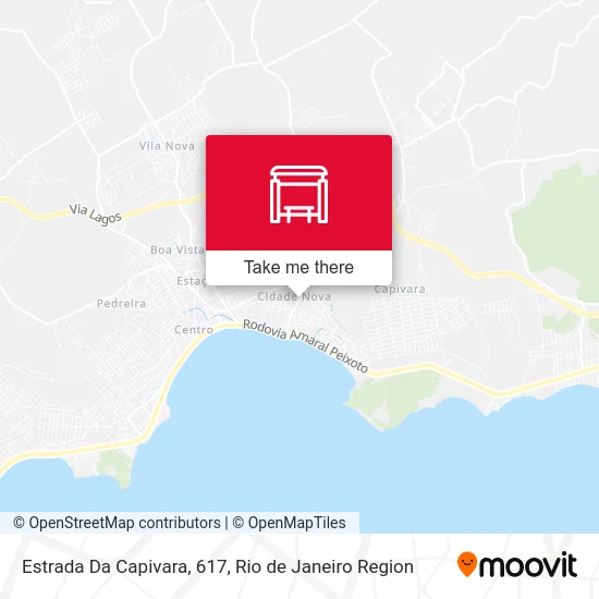 Estrada Da Capivara, 617 map