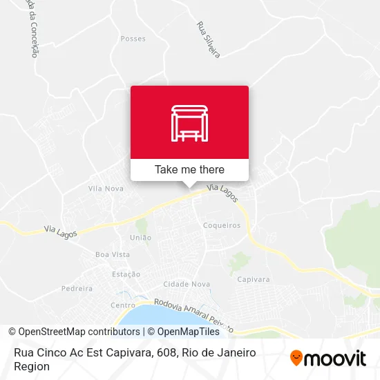 Rua Cinco Ac Est Capivara, 608 map