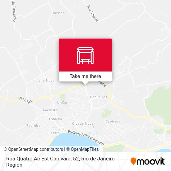 Rua Quatro Ac Est Capivara, 52 map
